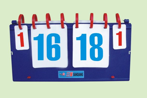 simple basketball volleyball&table tennis turnning scoreboard(plastic box 2 digit with small digit )